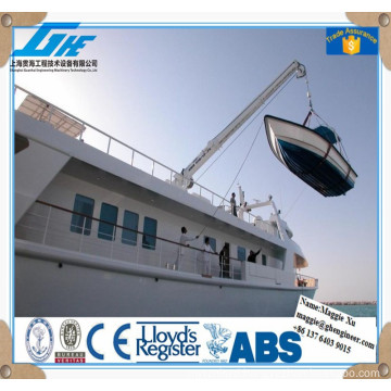 dock deck hydraulic marine crane